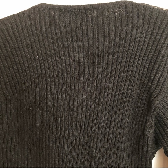 Maurada Collections, Black Sweater gold thread, Size M - Picture 8 of 10